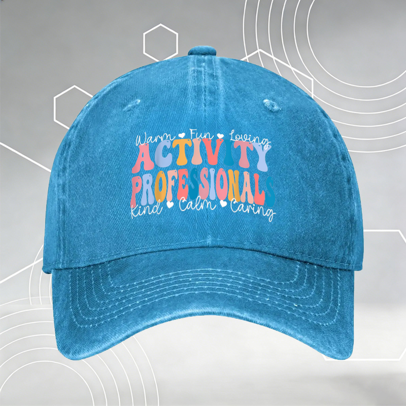New Baseball Cap with Witch Cat Print and 