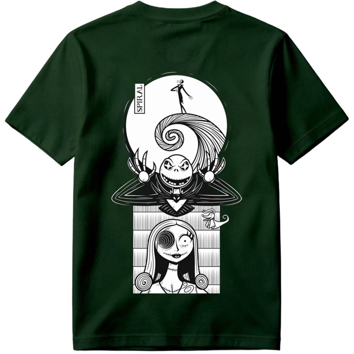 The Nightmare Before Christmas: Jack Skellington and Sally Spiral Art - Tee