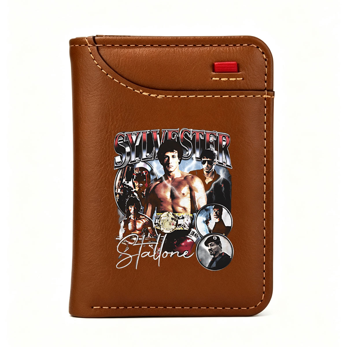 Sylvester Stallone: Rocky, Rambo, and Other Iconic Roles - Vertical Style Wallet