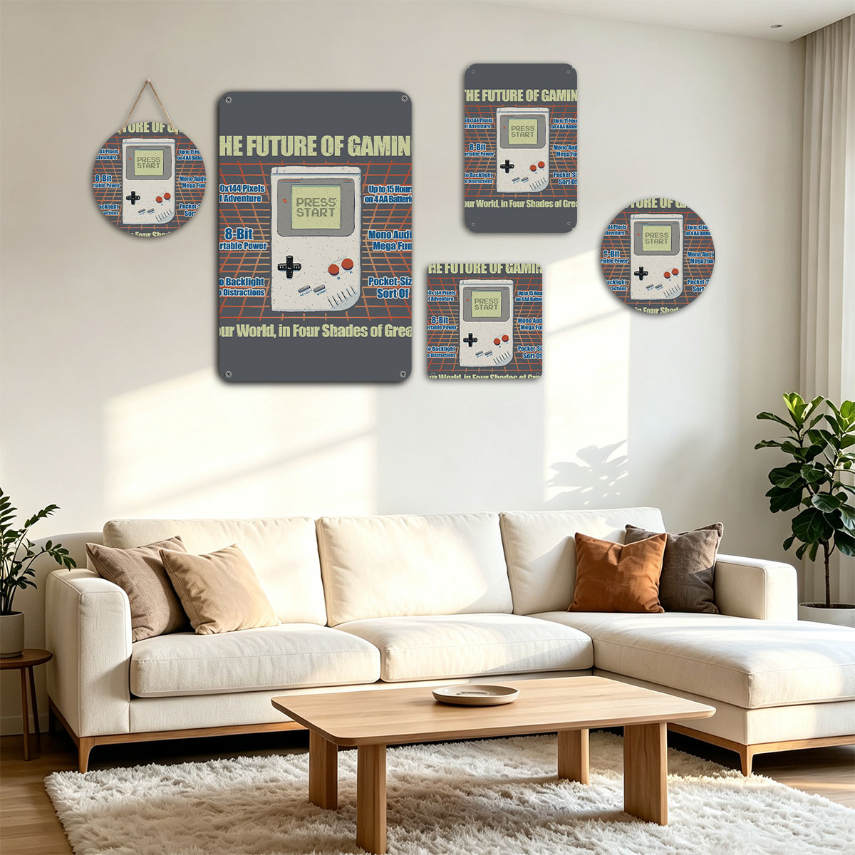 The Future of Gaming: 8-Bit Portable Power, 160x144 Pixels, Mono Audio, Pocket-Size Adventure - painting