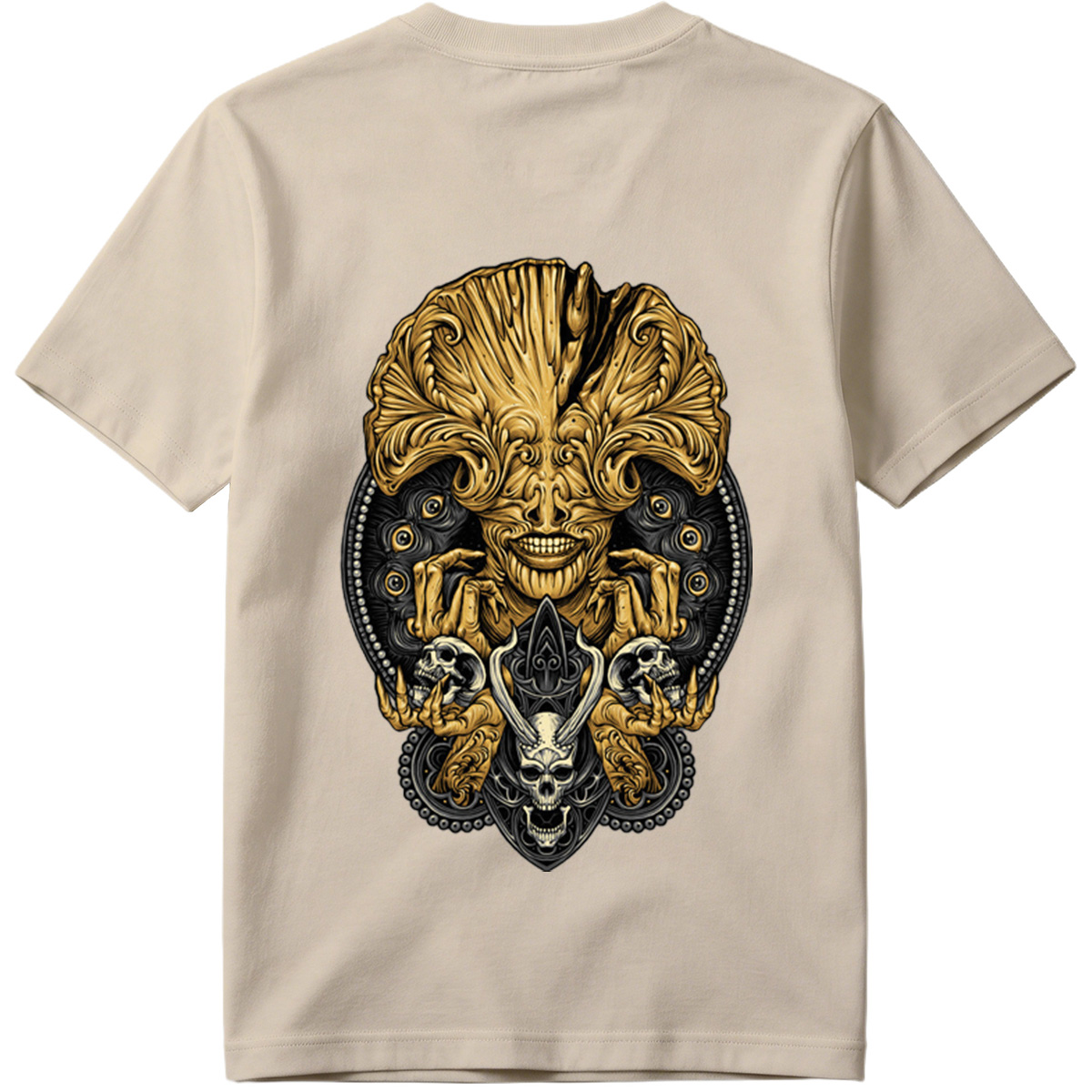 Alien vs. Predator: Golden Xenomorph and Skulls - Tee