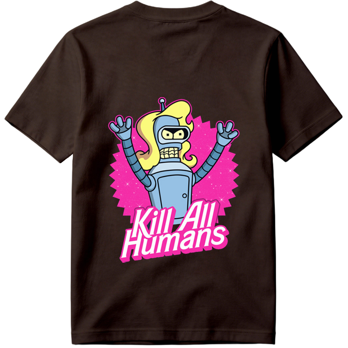 Futurama Bender Kill All Humans - Tee