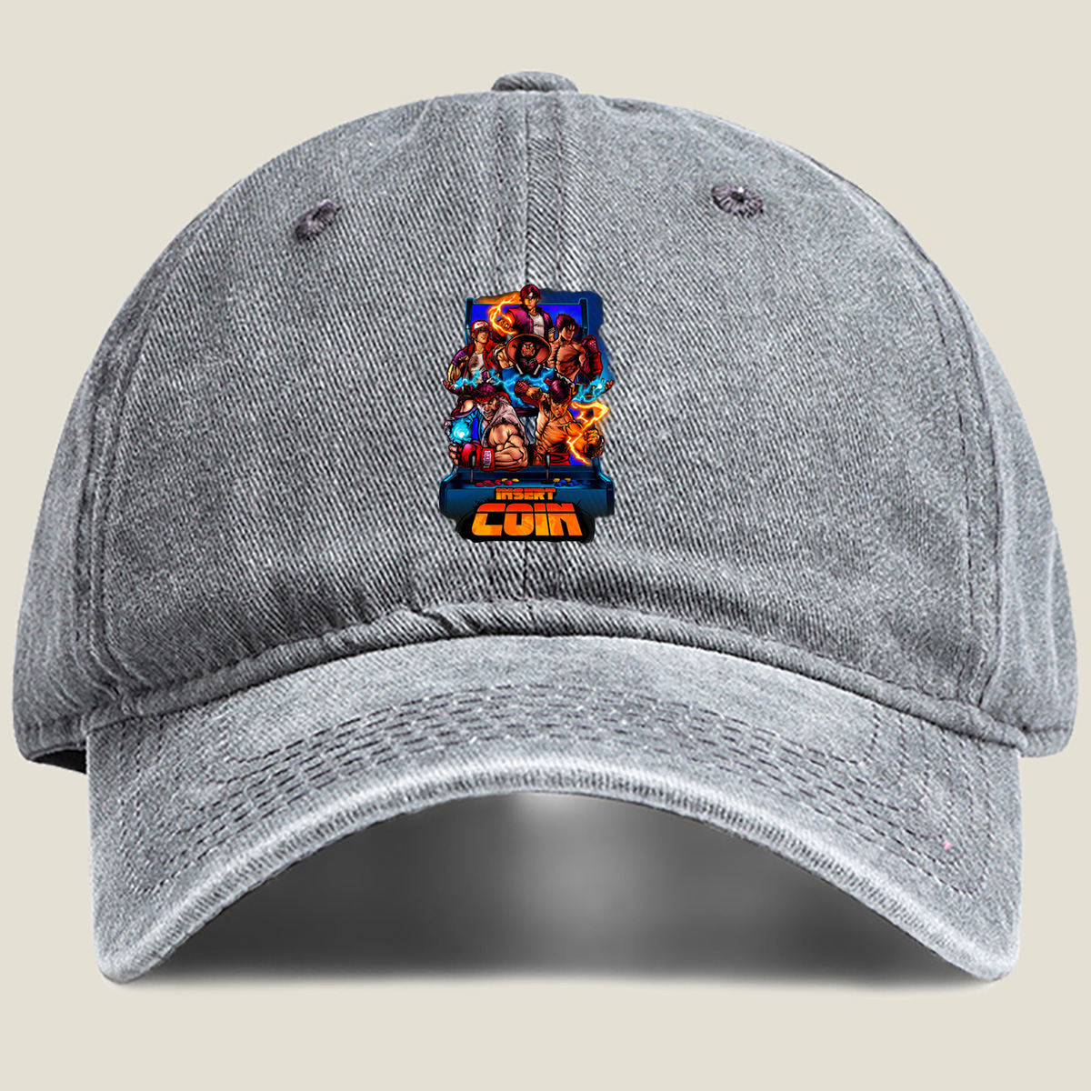 Street Fighter: Ryu, Ken, Chun-Li, Guile, Zangief, M. Bison - Washed Denim - Baseball Cap
