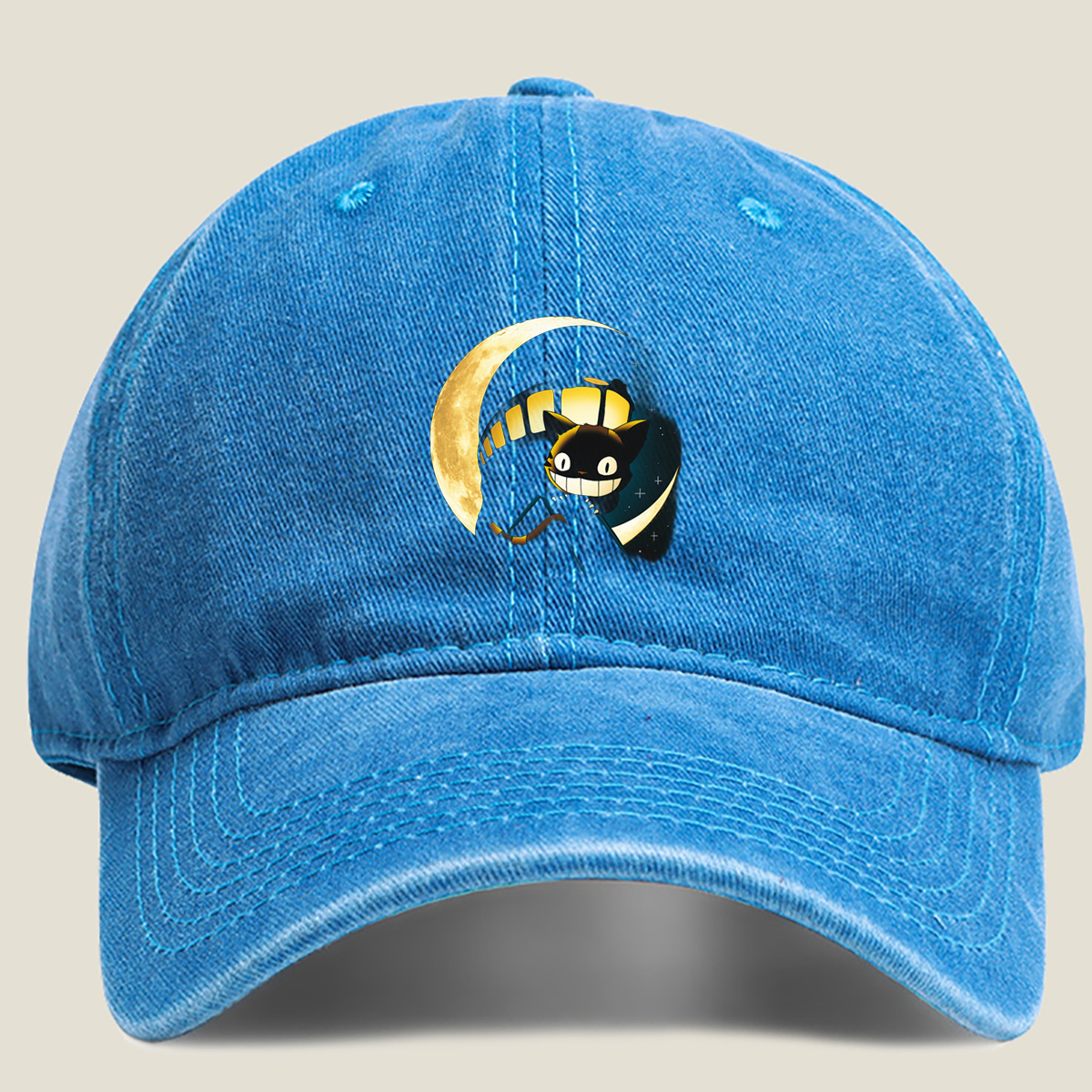 Jiji from Kiki's Delivery Service under the Moon - Washed Denim - Baseball Cap