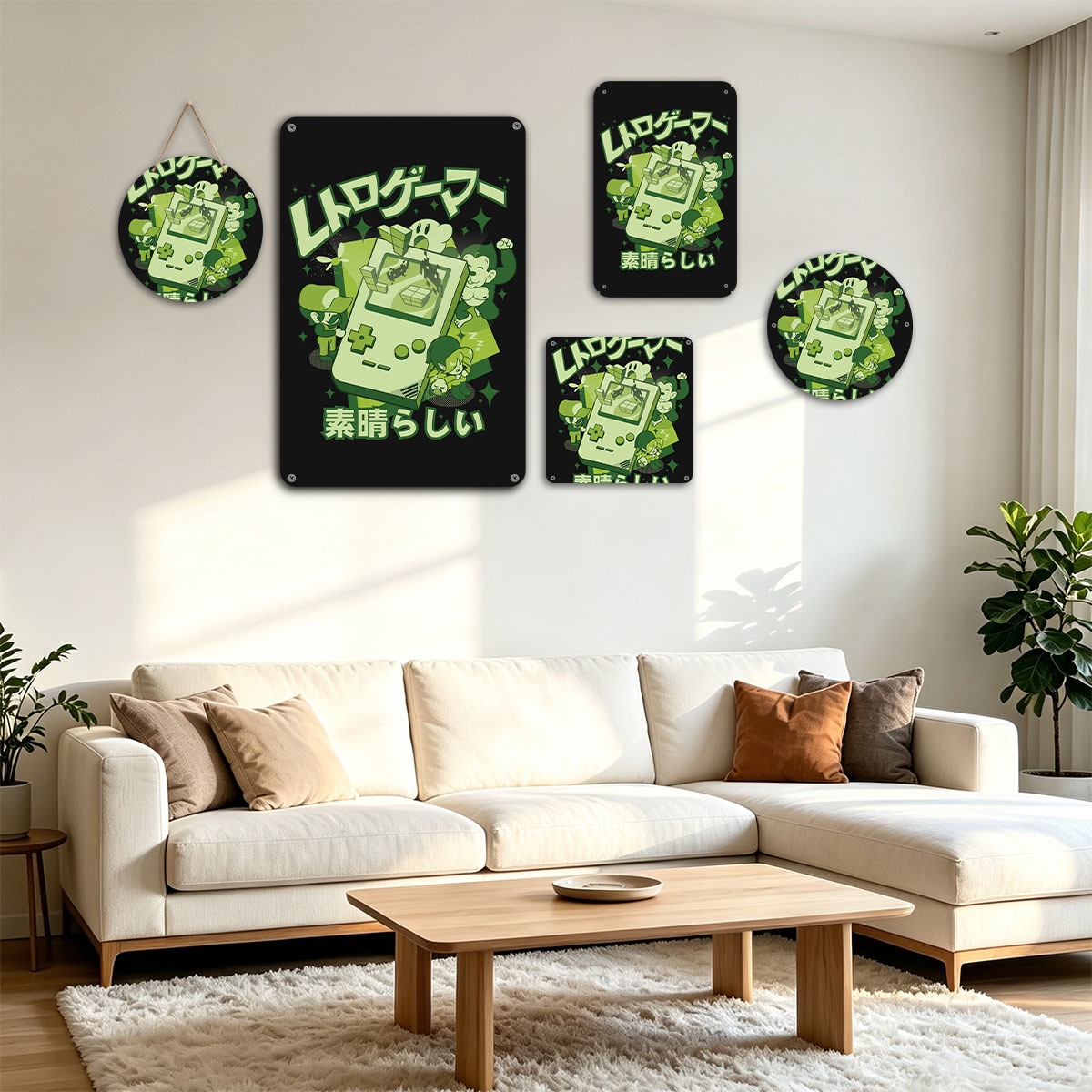 Mario, Luigi, Yoshi, and Toad with a Retro Game Console - painting