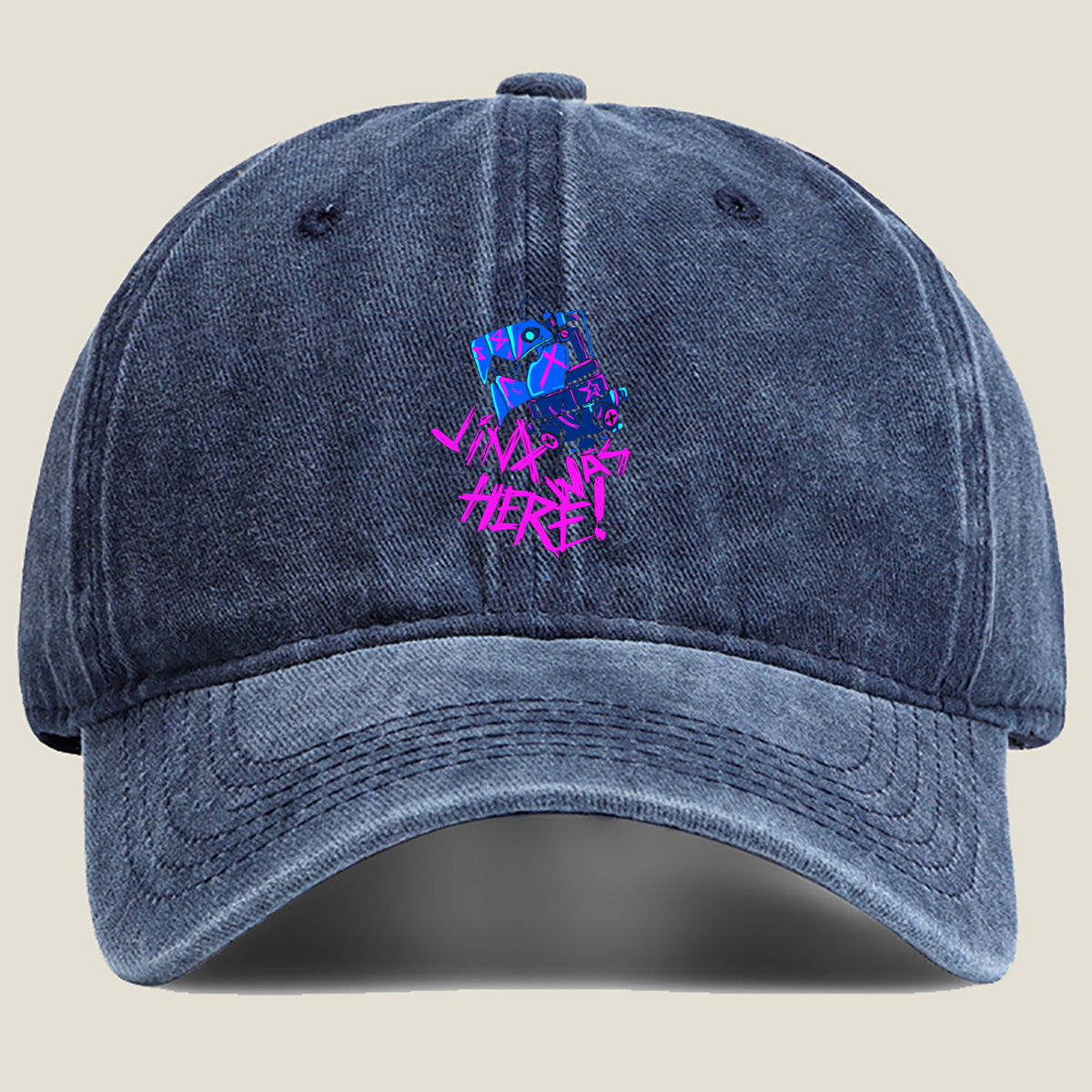 Link is Here! - Washed Denim - Baseball Cap