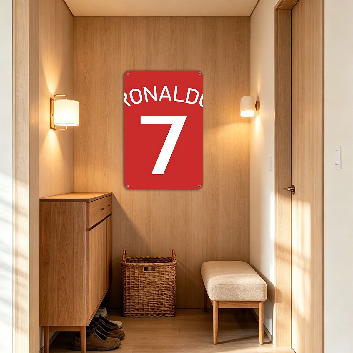 Ronaldo 7 - Football Legend Jersey Number - painting