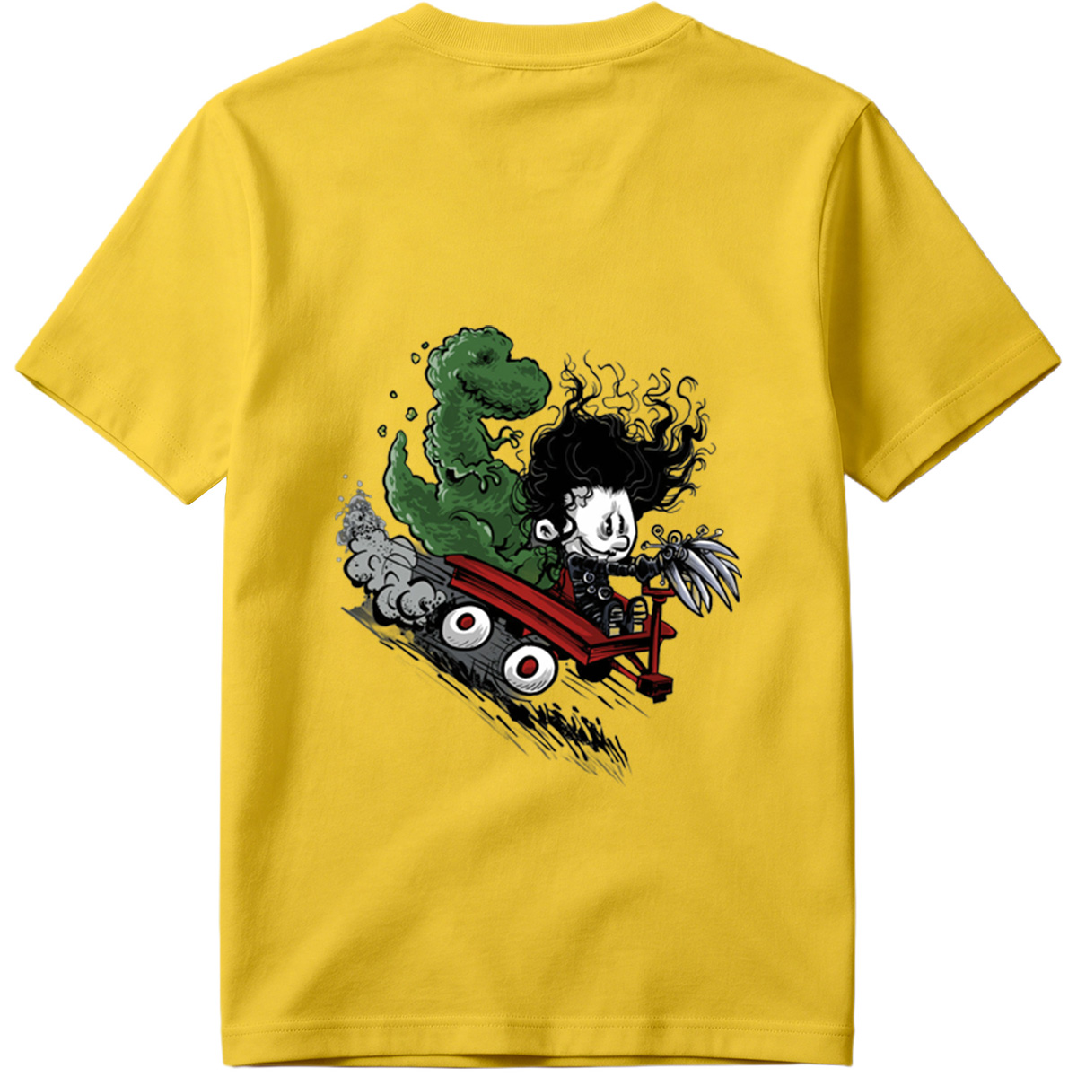 Coraline and the Green Monster in a Red Cart - Tee