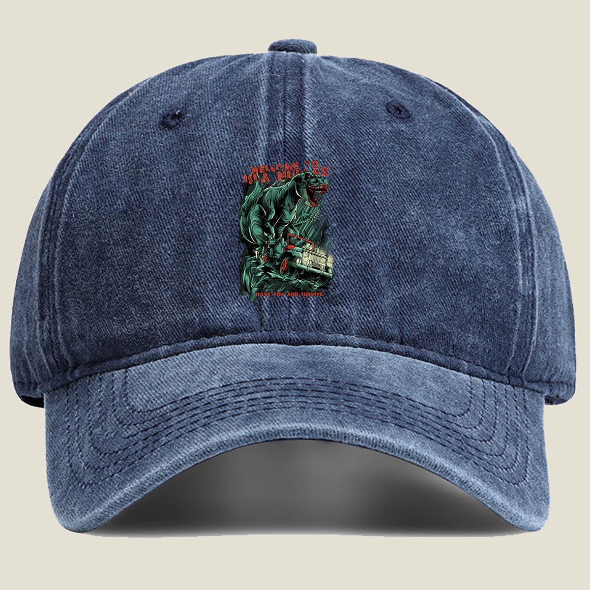 T-Rex vs Jeep: Welcome to Kla Nutar - Washed Denim - Baseball Cap