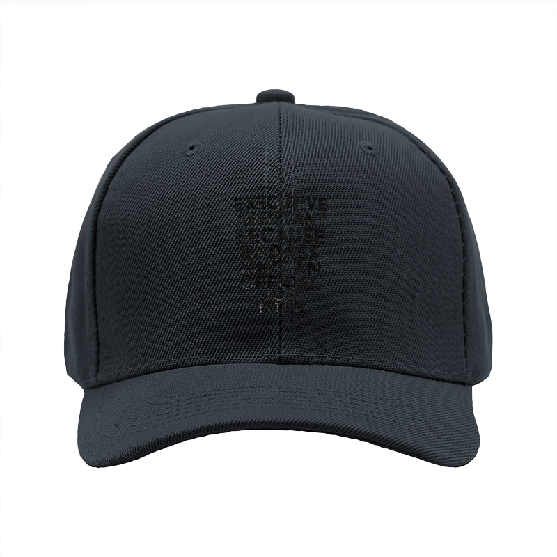 1pc New Baseball Cap Executive Assistant Because Badass Isn't An Official Job Title Print Hat Unisex Adjustable Size for Outdoor Casual Wear Adults Street Style Fashion