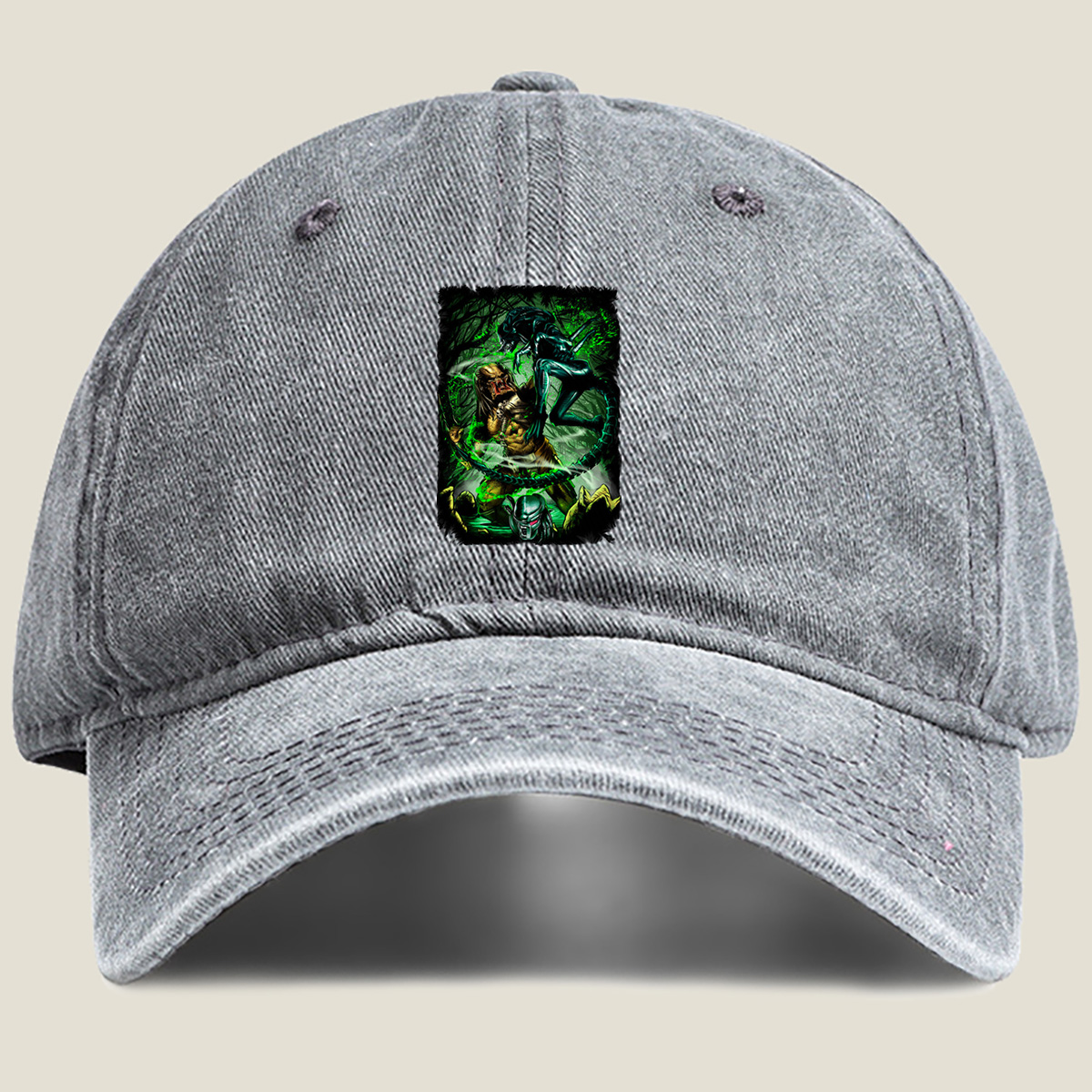 Aliens vs Predator: Xenomorph vs Yautja - Washed Denim - Baseball Cap