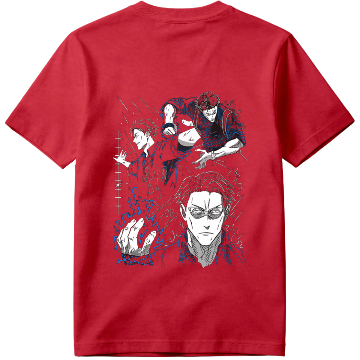 Jujutsu Kaisen: Sukuna, Megumi Fushiguro, and Satoru Gojo - Tee