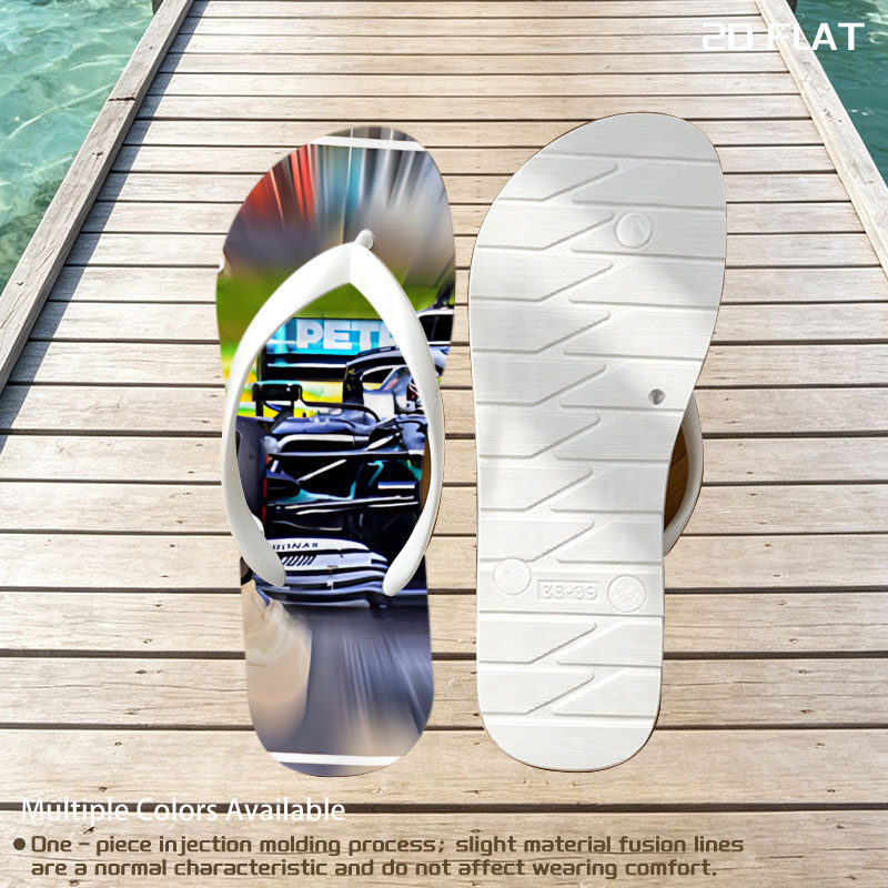 Lewis Hamilton, Mercedes F1 Driver, Celebrating Victory on Track -  flip-flops