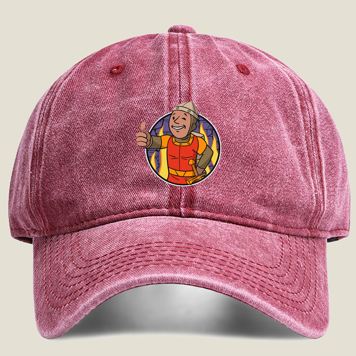 Dungeon Defender: The Smiling Warrior - Washed Denim - Baseball Cap