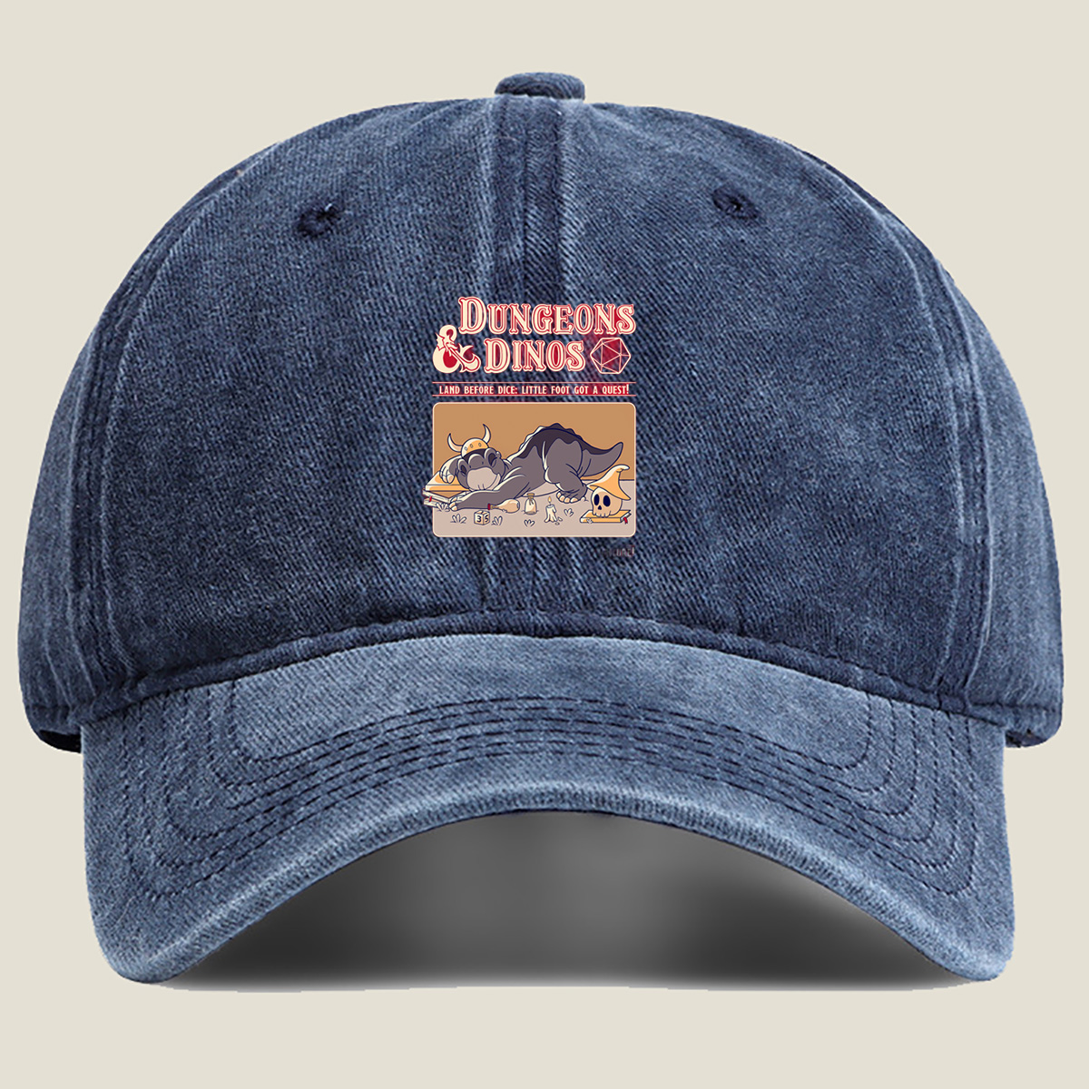 Dungeons & Dinos: Little Foot's Quest - Washed Denim - Baseball Cap