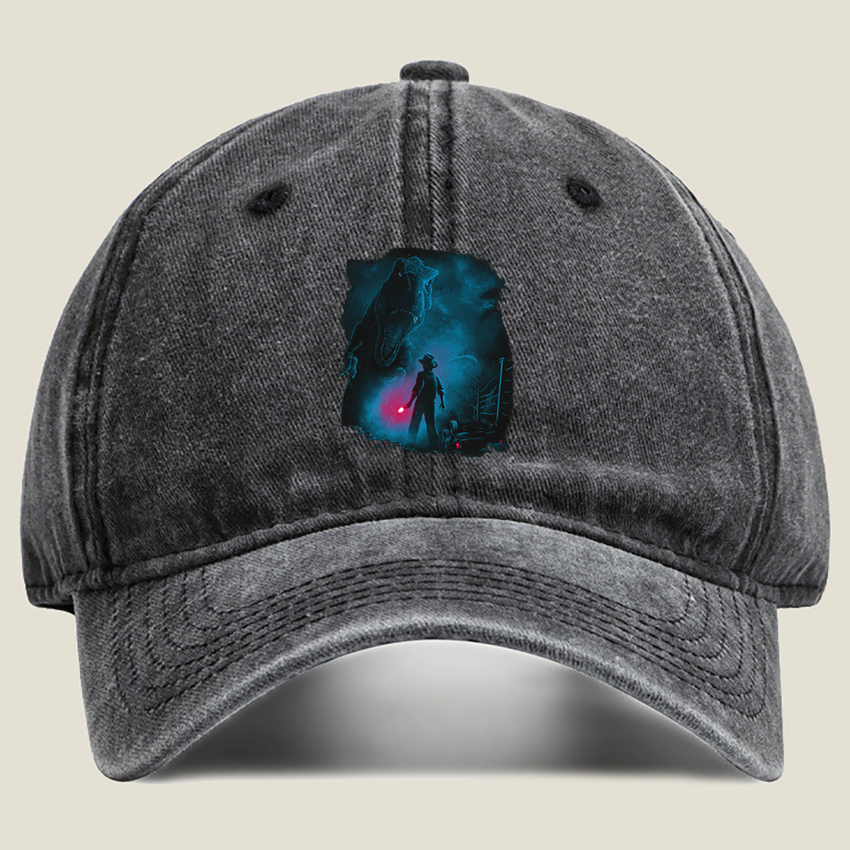 Jurassic Park: Indominus Rex and the Hunter - Washed Denim - Baseball Cap
