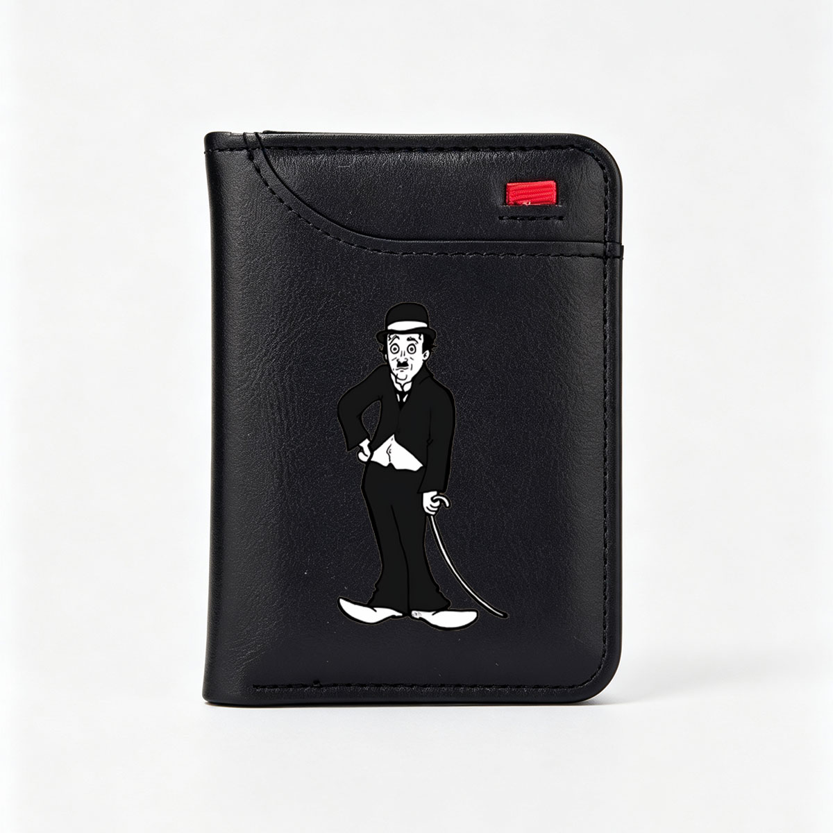 Mr. Magoo Cartoon Character in Tuxedo and Top Hat - Vertical Style Wallet