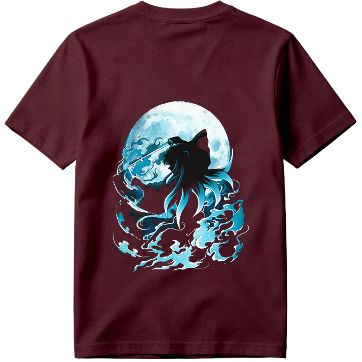 Samurai Warrior Under Full Moon - Tee