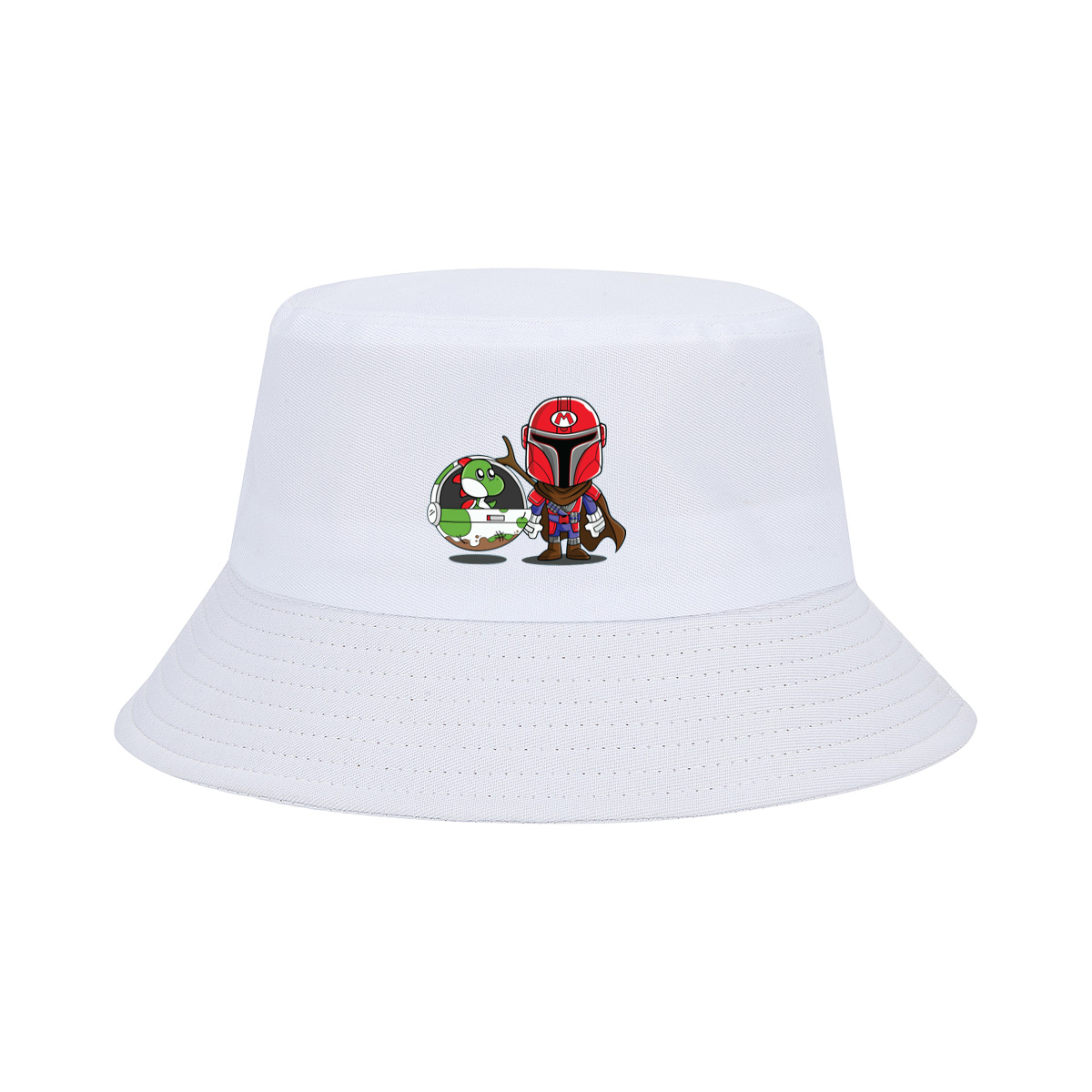 Mario Mandalorian with Yoshi in Space Pod - Fisherman's Hat