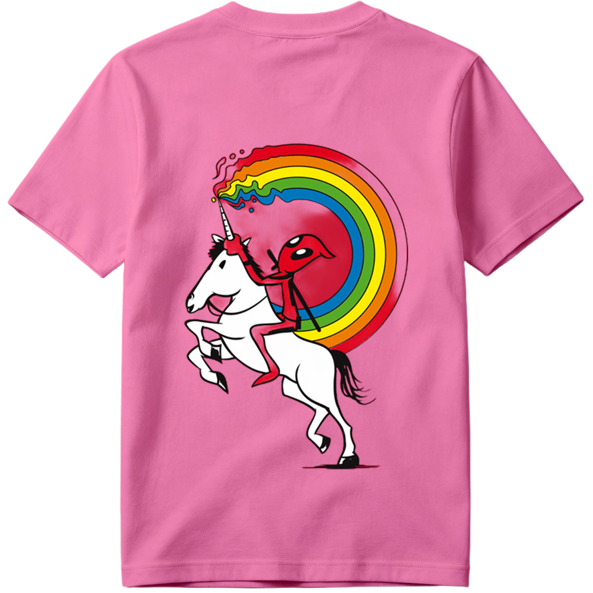 Unicorn Rider with Rainbow Trail - Tee