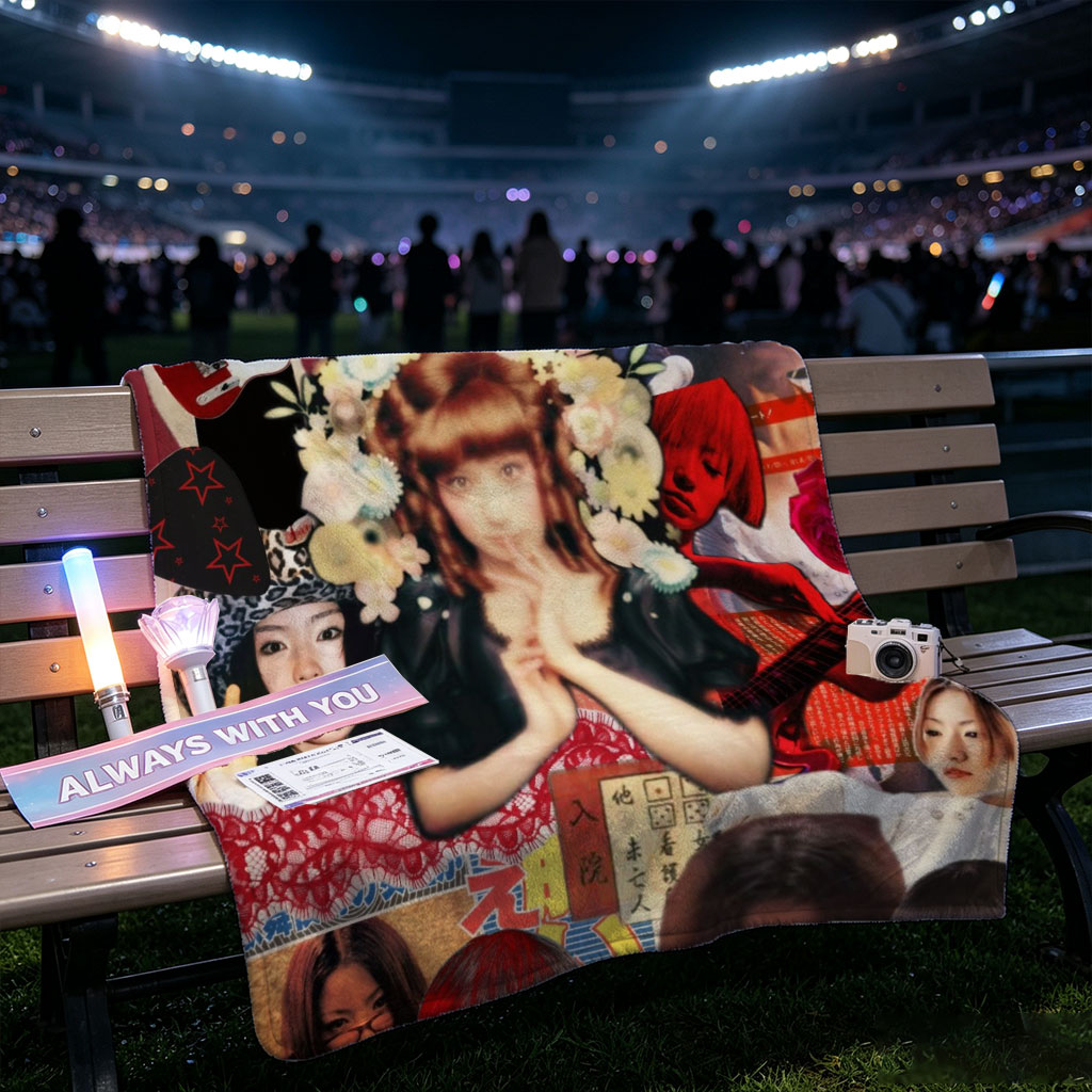 Shena Ringo Collage - A Vibrant Montage of Music, Fashion, and Artistic Expression - Blankets