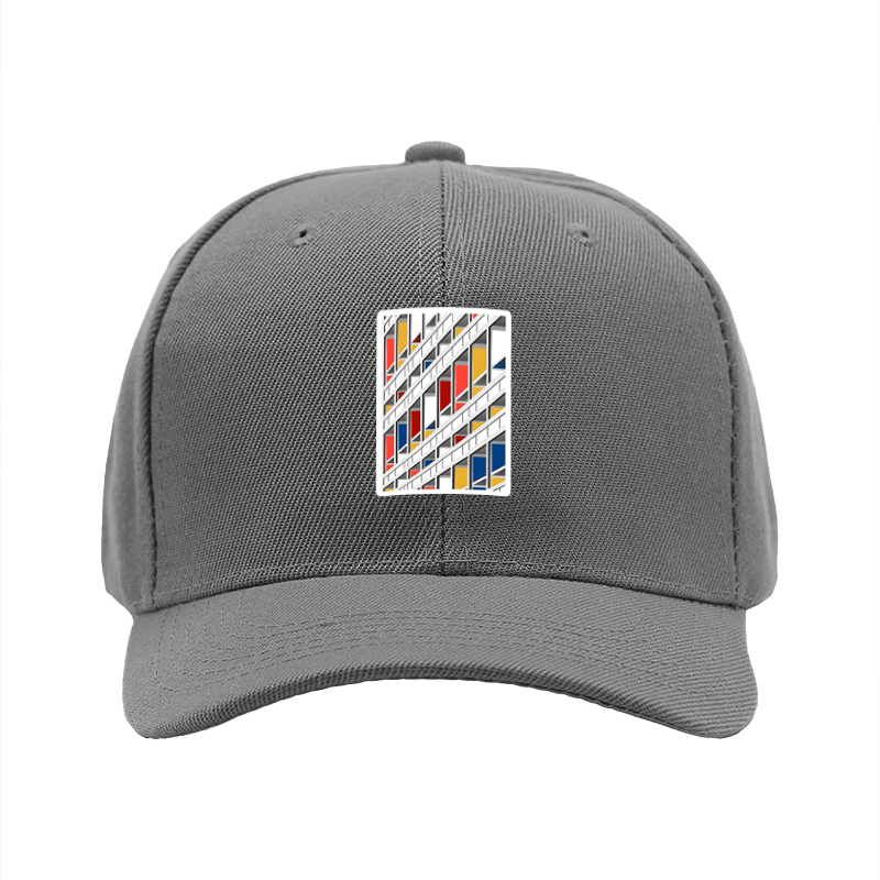 1pc New Baseball Cap with Geometric Building Print Design Unisex Adjustable Hat for Outdoor Activities Urban Fashion Adults Casual Wear Street Style Accessory