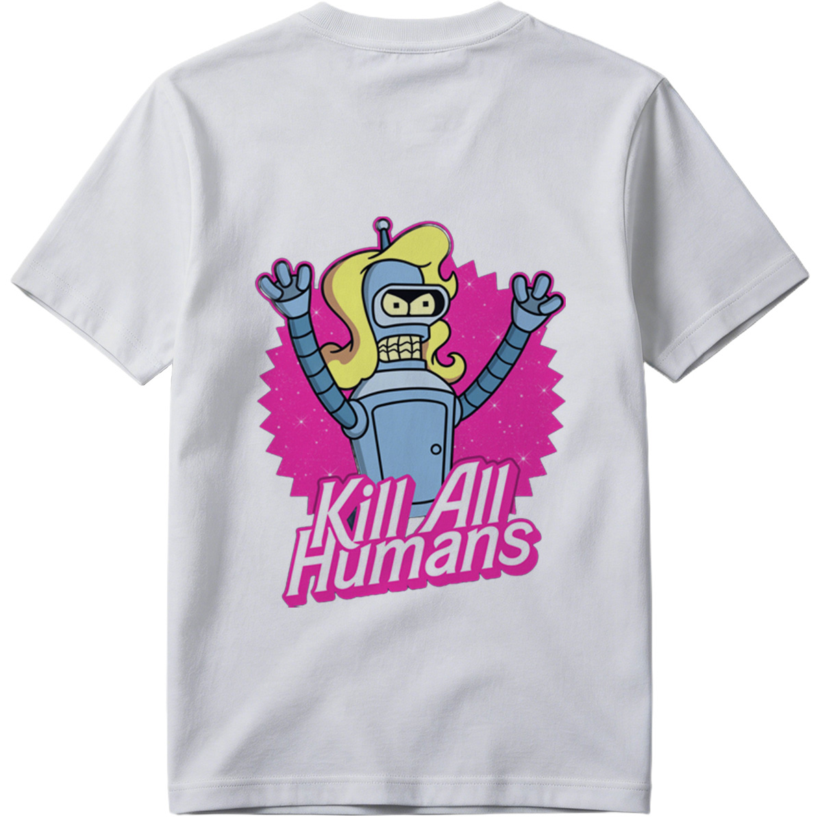 Futurama Bender Kill All Humans - Tee