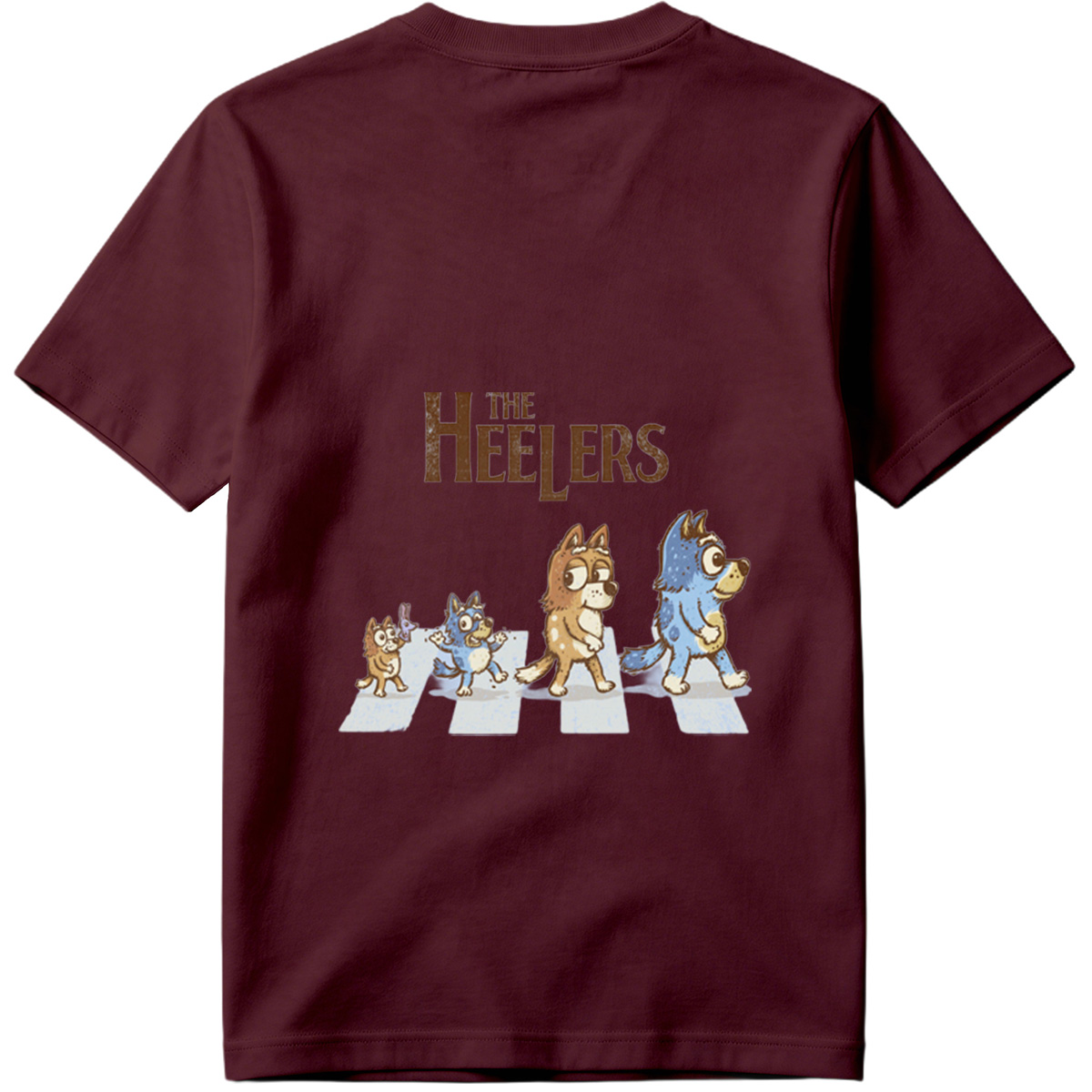 The Heelers: Bluey, Bingo, Bandit, and Mum Dog - Tee