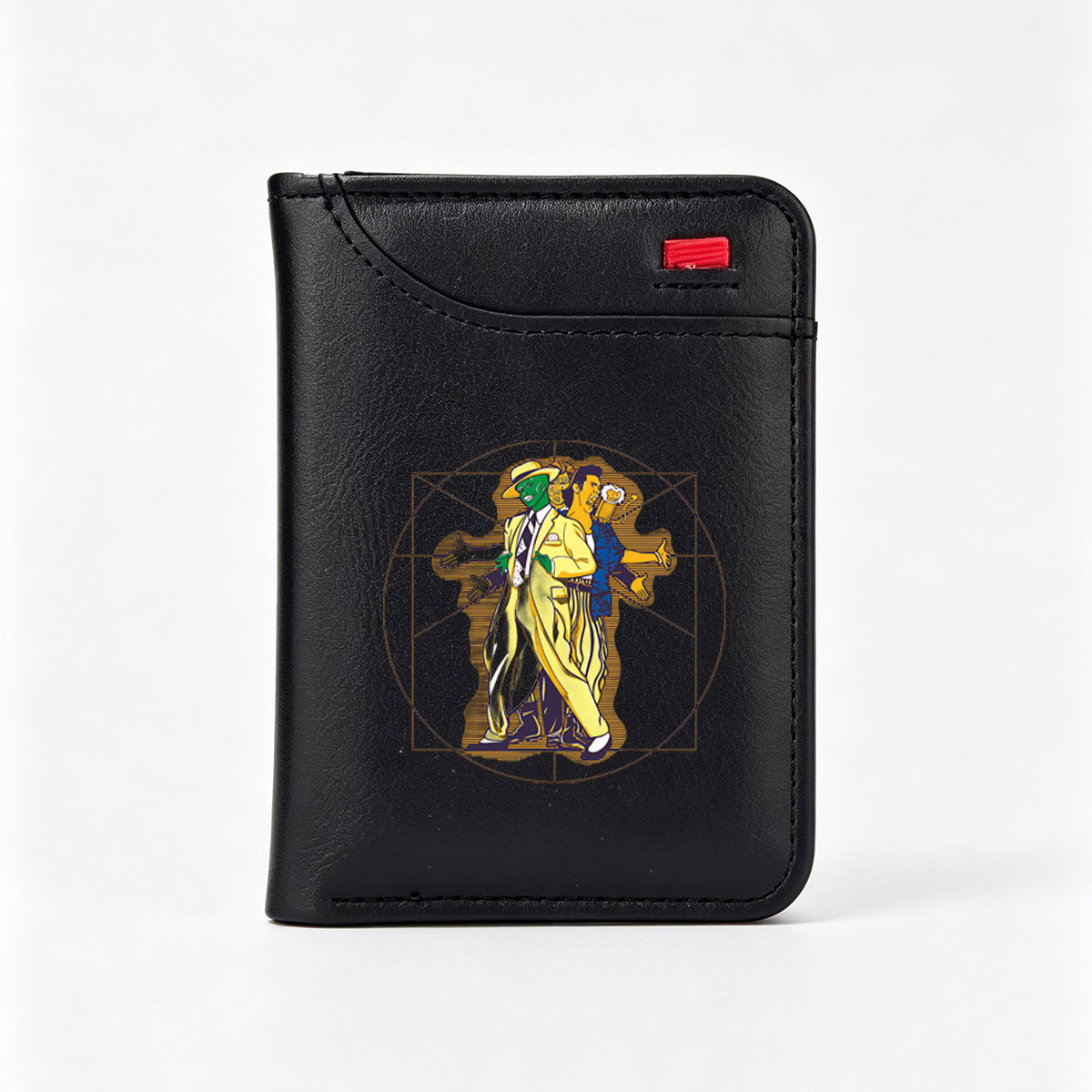 The Green Hornet, Kato, and a Beer-Drinking Man in a Blue Suit - Vertical Style Wallet