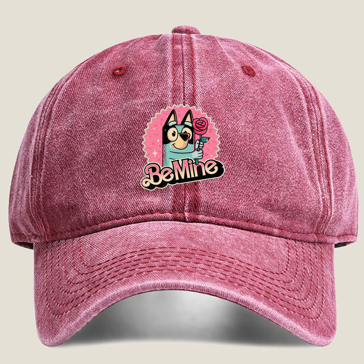 Be Mine - Bluey - Washed Denim - Baseball Cap