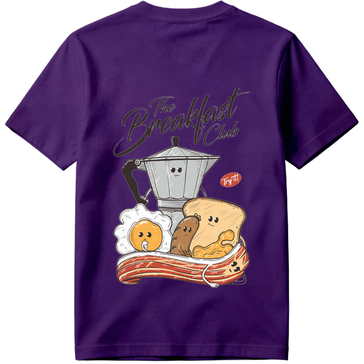 The Breakfast Club: Coffee Pot, Egg, Sausage, Toast, and Bacon - Tee