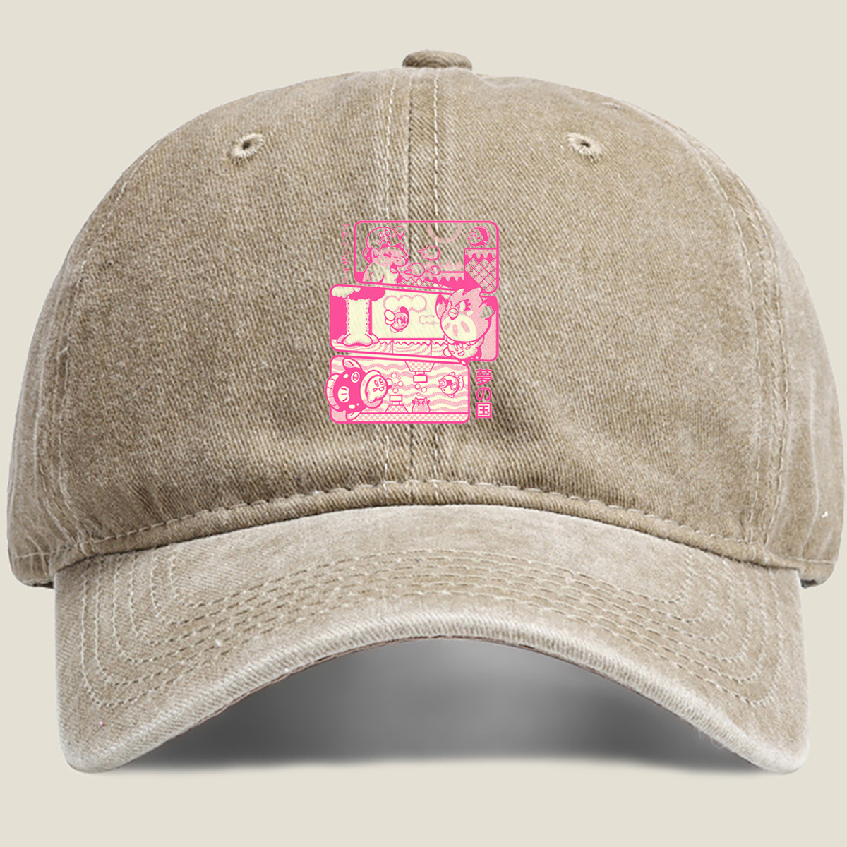 Kirby and Friends in Dream Land - Washed Denim - Baseball Cap