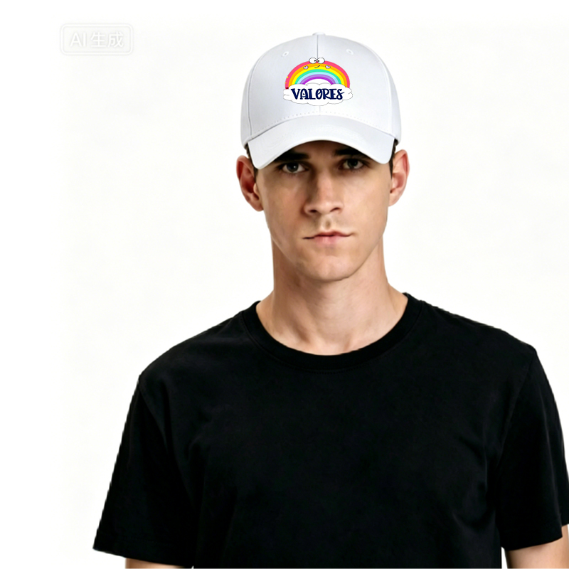 Unisex Classic Baseball Cap with Rainbow and 