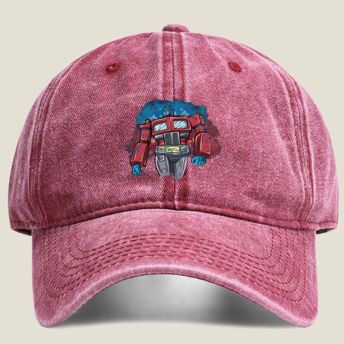 Transformers Optimus Prime - Washed Denim - Baseball Cap