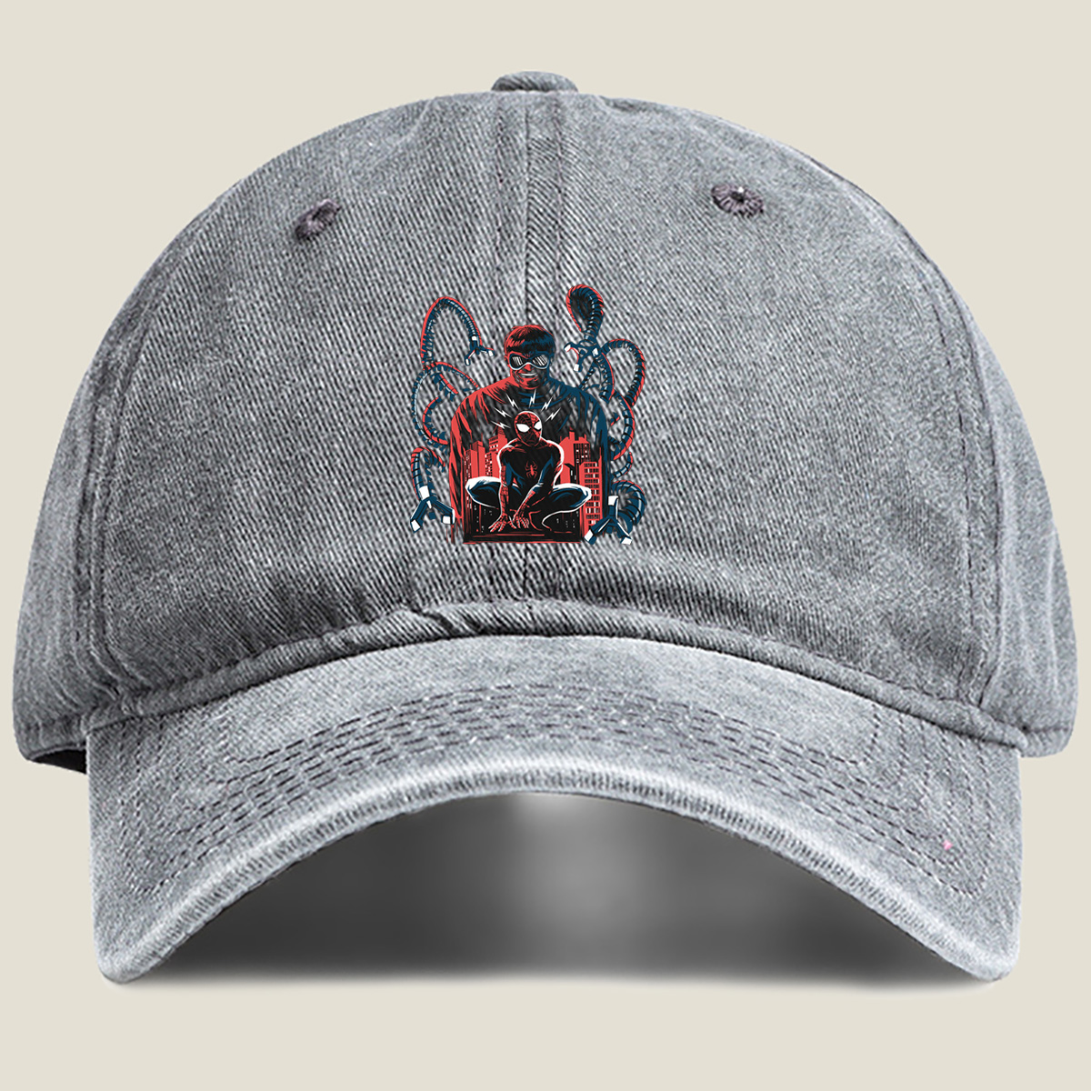 Spider-Man vs. Doctor Octopus - Washed Denim - Baseball Cap