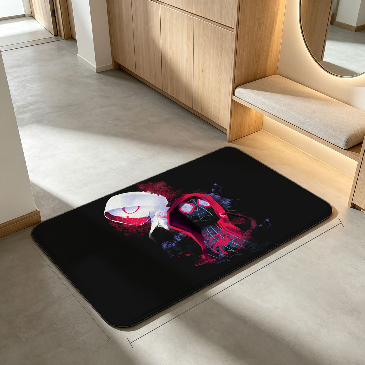 Spider-Man: Into the Spider-Verse - Miles Morales and Gwen Stacy - Flannel floor mat