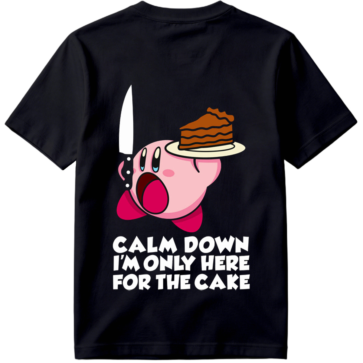 Kirby Cake Knife Humor - Tee