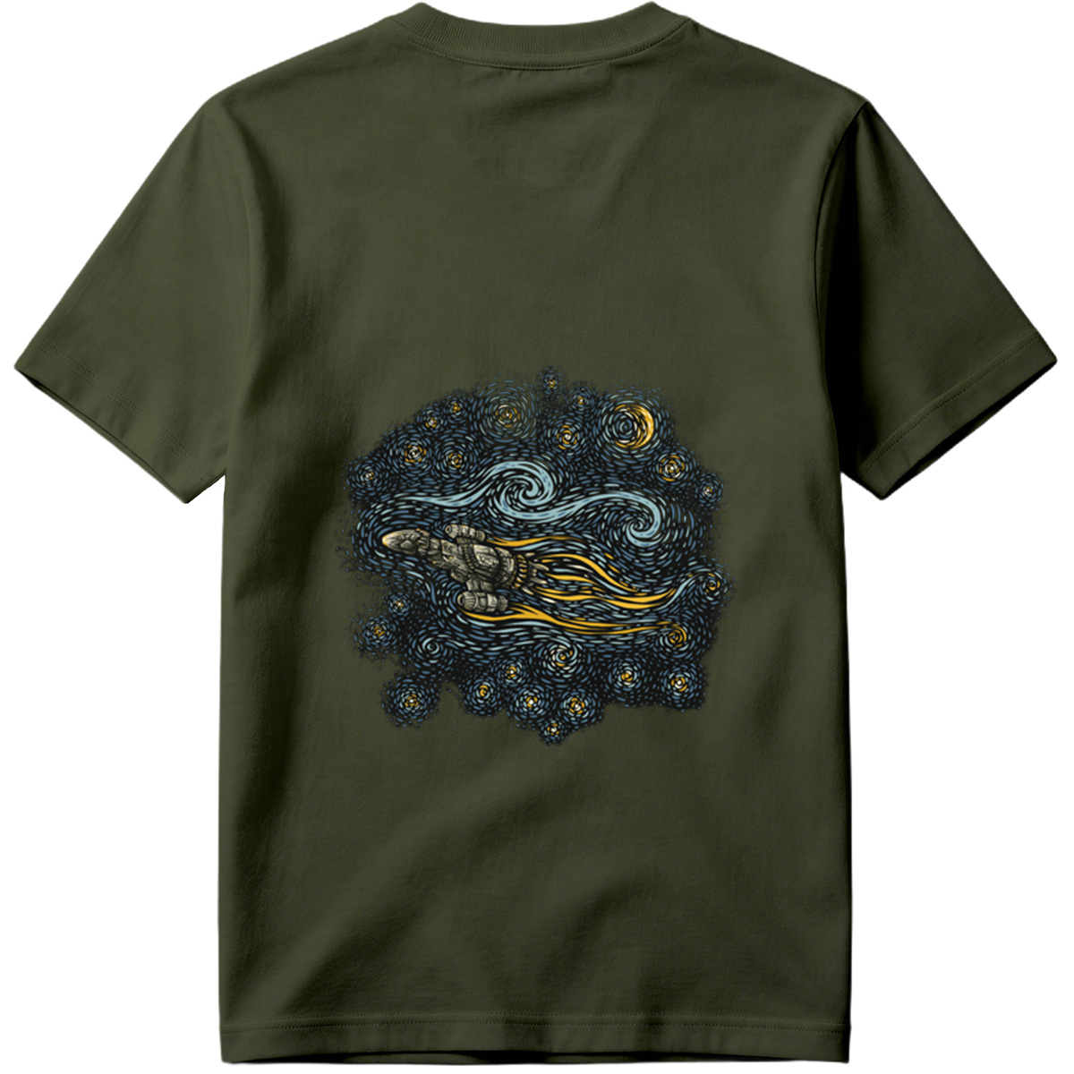 Cyberpunk Hand in Starry Night - Tee