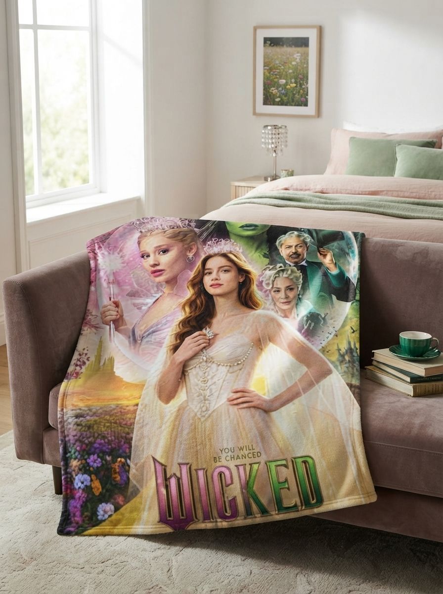 Custom Photo Face Blanket Personalized Flannel Throw Ultra Soft Anti-Pilling Cozy Bed Couch Gift