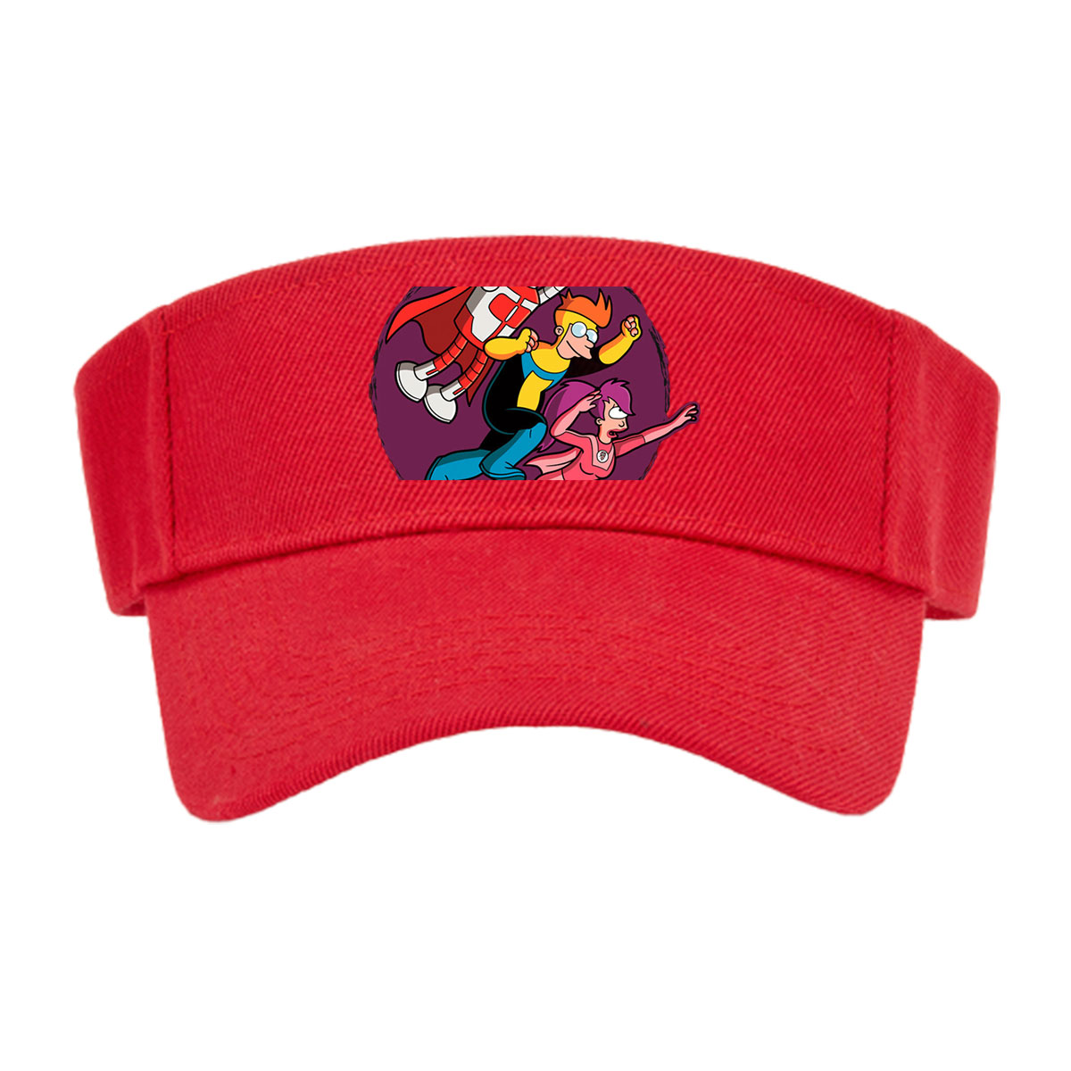 Futurama Characters: Bender, Fry, and Leela in Action Pose -  Visor cap