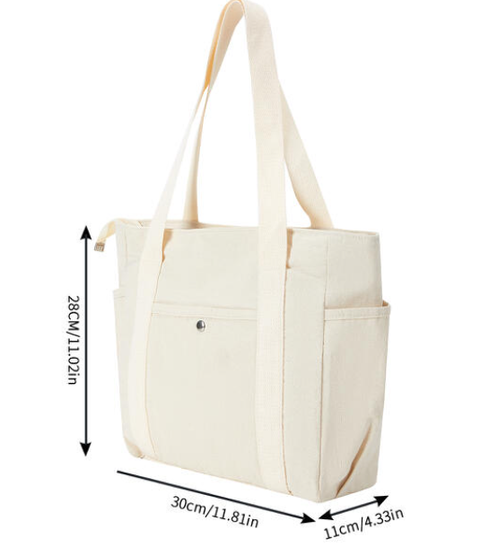 Multi-pocket canvas bag
