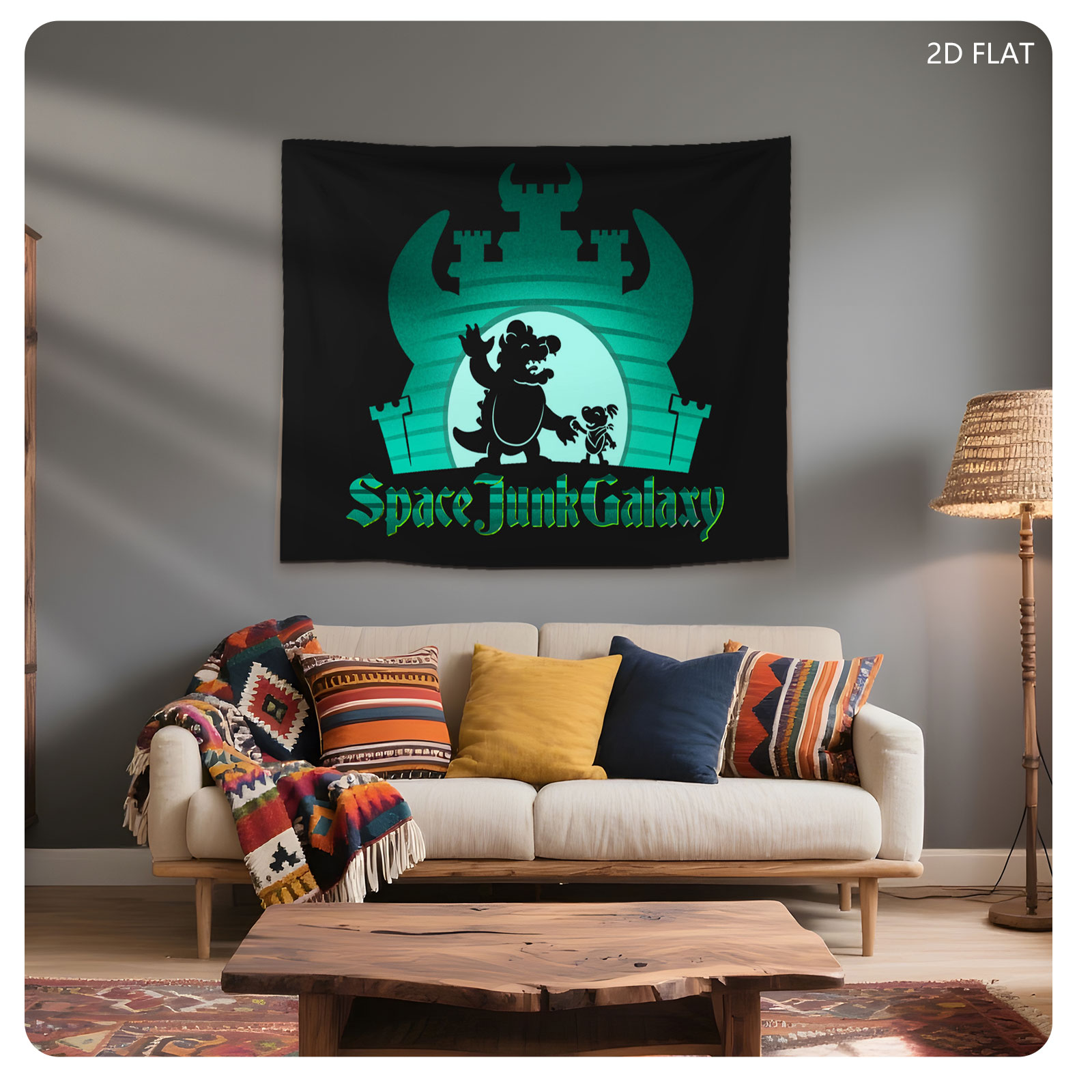 Space Junk Galaxy: Monster and Alien Adventure - Tapestry