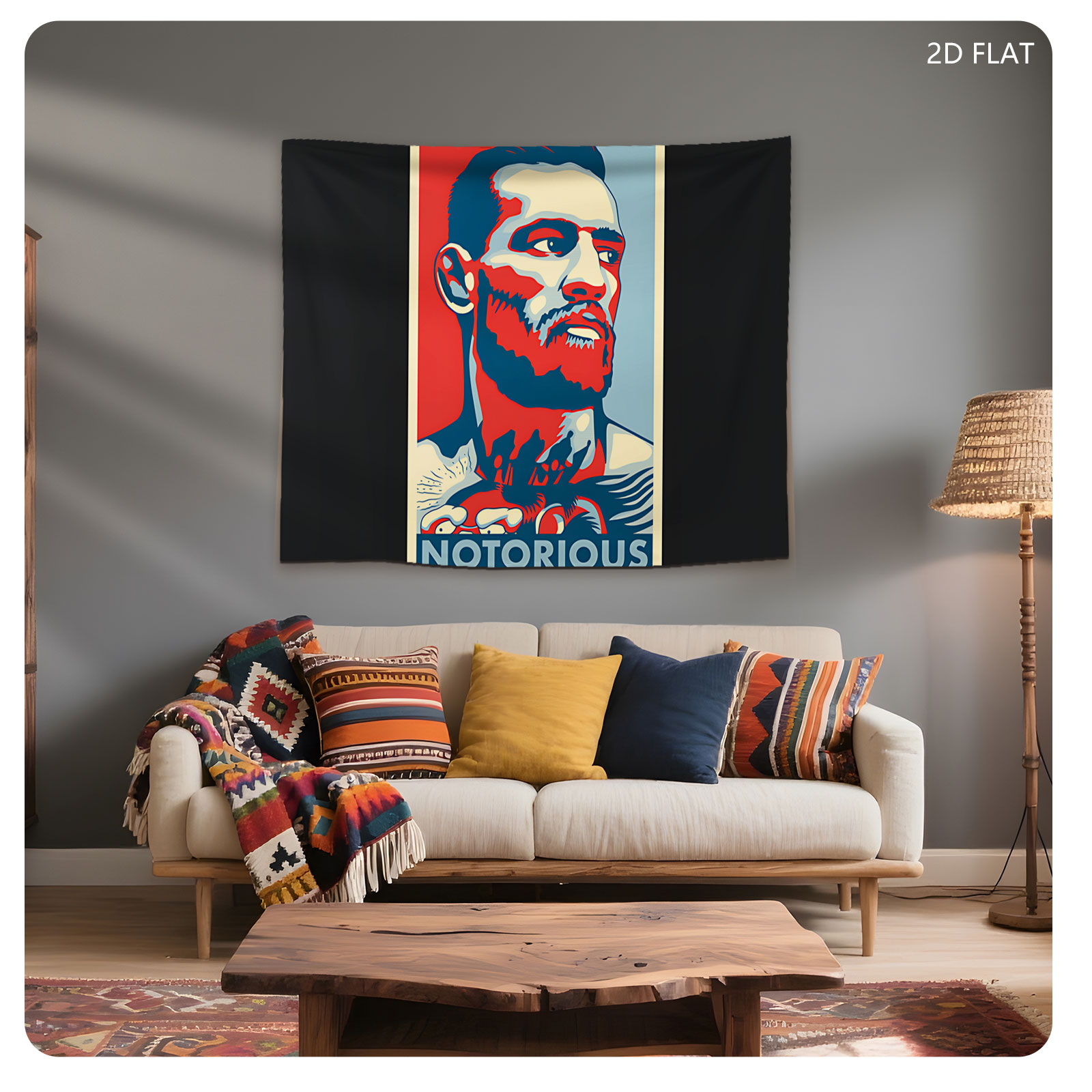 Conor McGregor Notorious UFC Fighter Poster - Tapestry