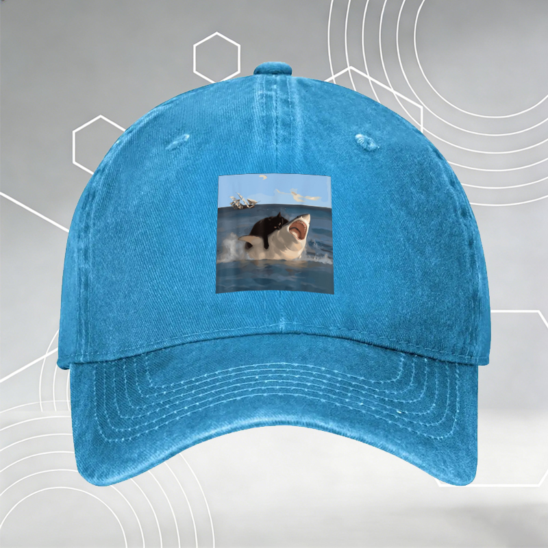 New Baseball Cap with Blue Bandana Print Pattern and White Floral Design, Unisex Adjustable Hat for Outdoor Activities, Casual Streetwear, Perfect for Youth and Adults