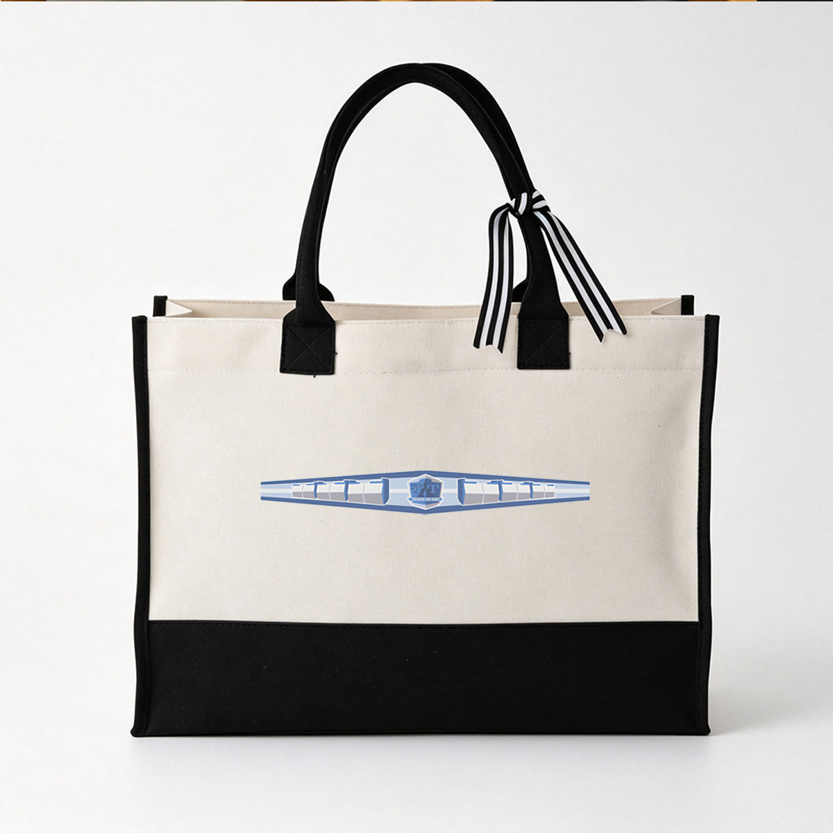 Starfleet Command Badge from Star Trek: The Next Generation - Canvas patchwork gift tote bag