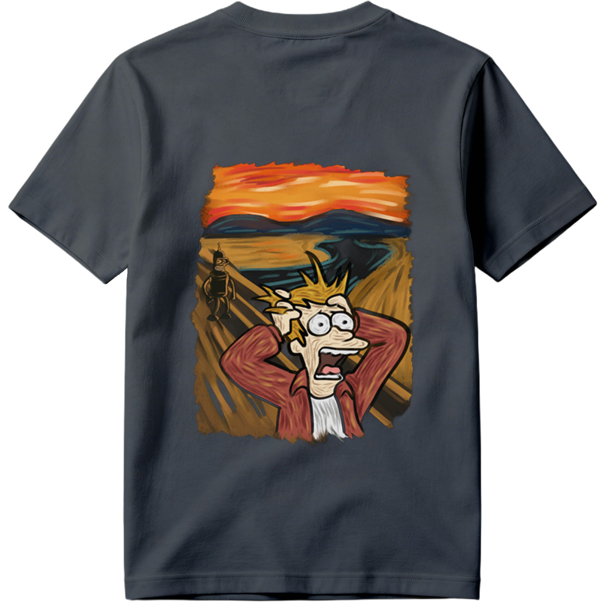 Futurama: Fry and Bender in the Desert Sunset - Tee