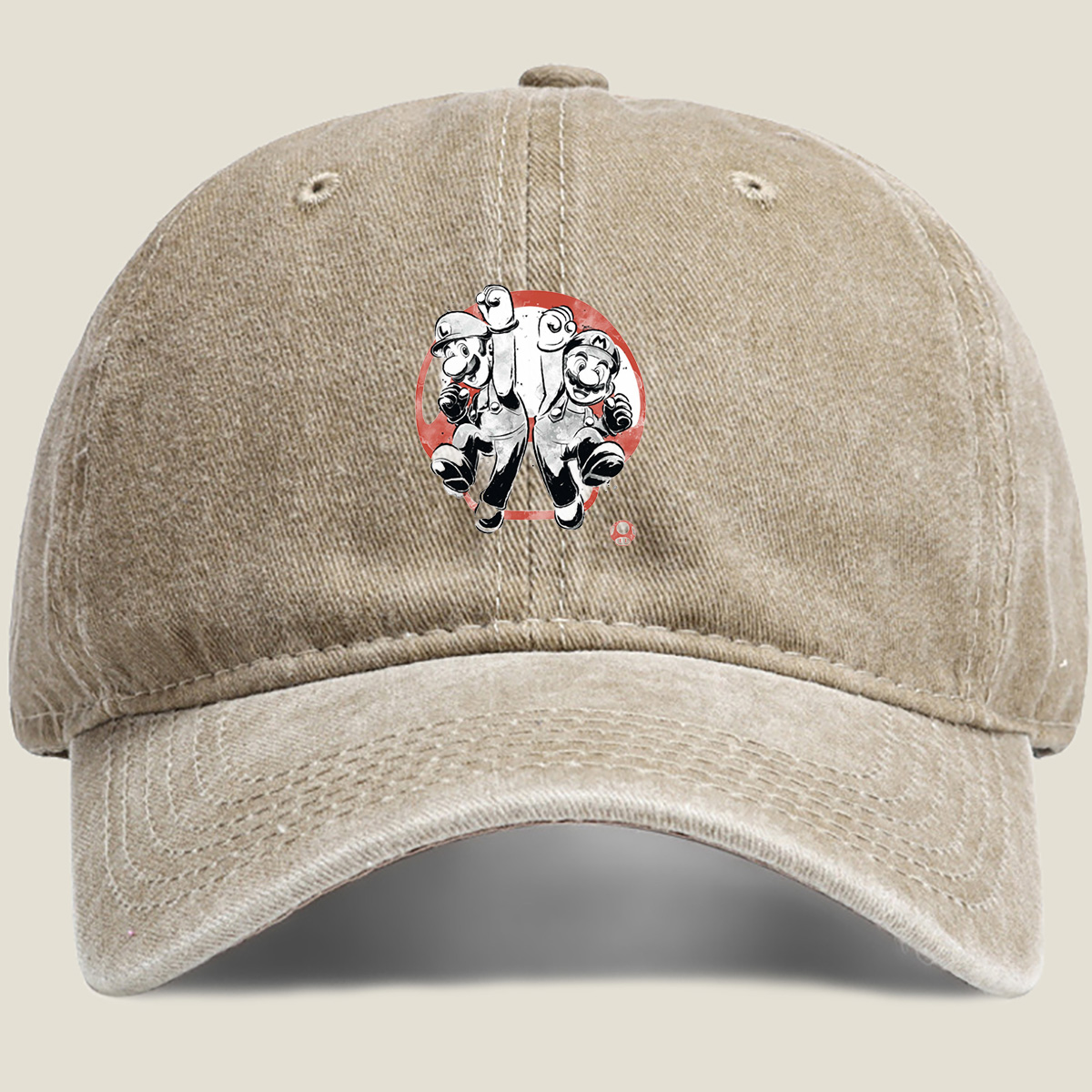 Mario and Luigi: Dynamic Duo - Washed Denim - Baseball Cap