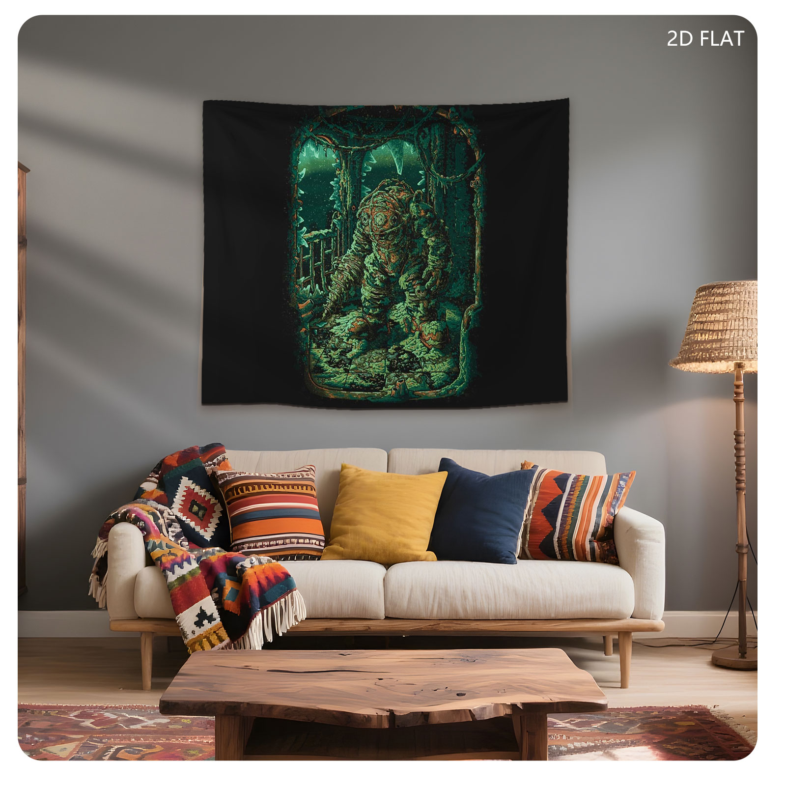 The Creature in the Ruined Chamber - Tapestry