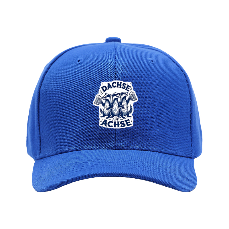 1pc New Baseball Cap with Dachse Auf Achse Otter Print Design Unisex Adjustable Hat for Outdoor Activities and Casual Wear Suitable for Adults and Teenagers