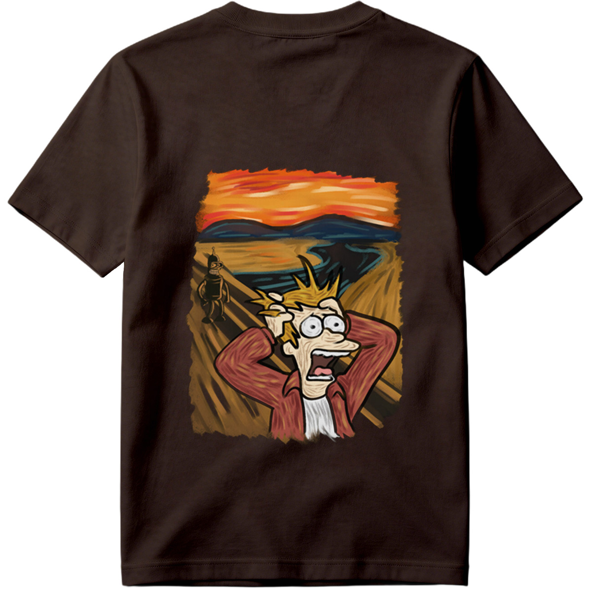 Futurama: Fry and Bender in the Desert Sunset - Tee